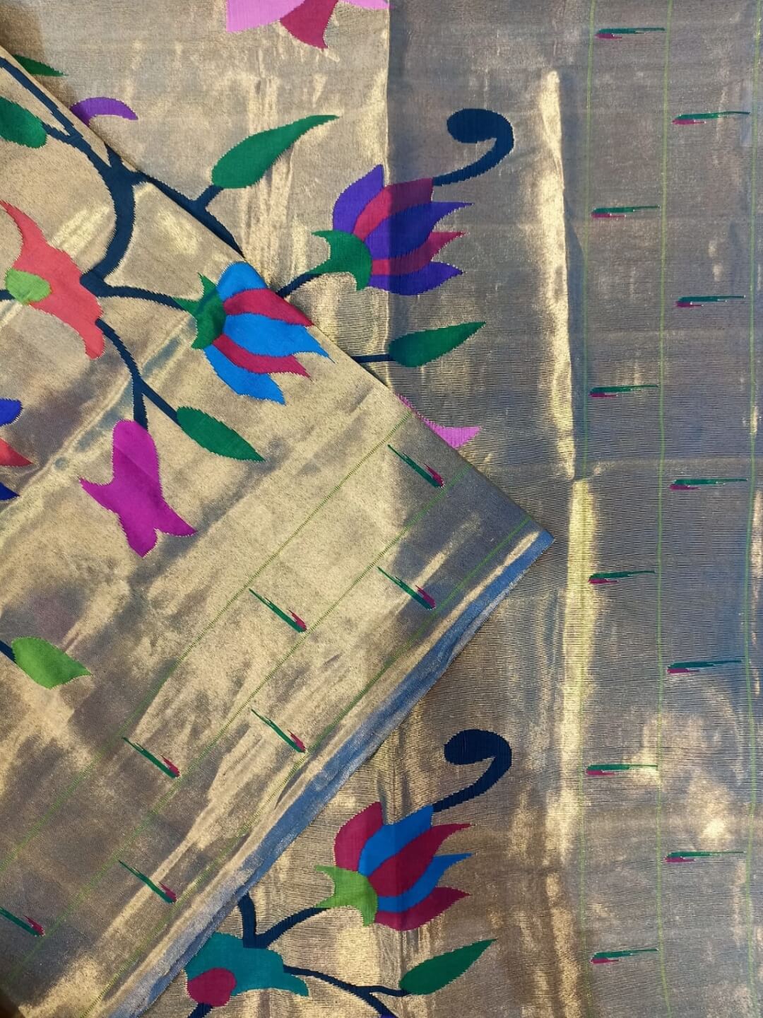 All Over Brocade Tissue Paithani Dupatta