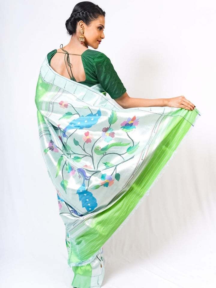 Pista Green Paithani Saree Online