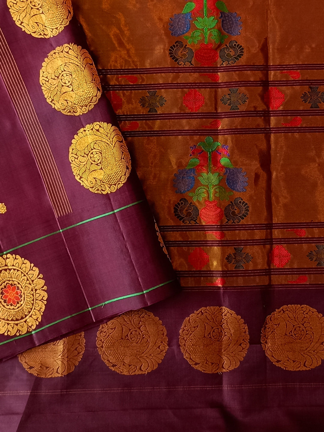 Wine Paithani Saree Online
