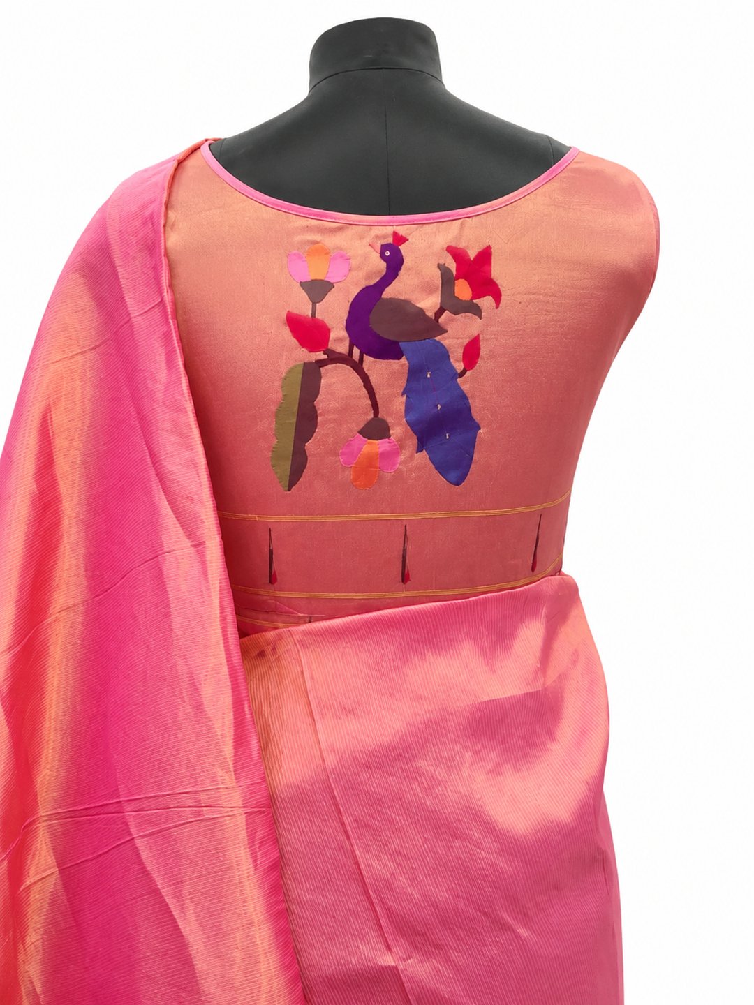 Rose Gold Tissue Silk Blouse Piece