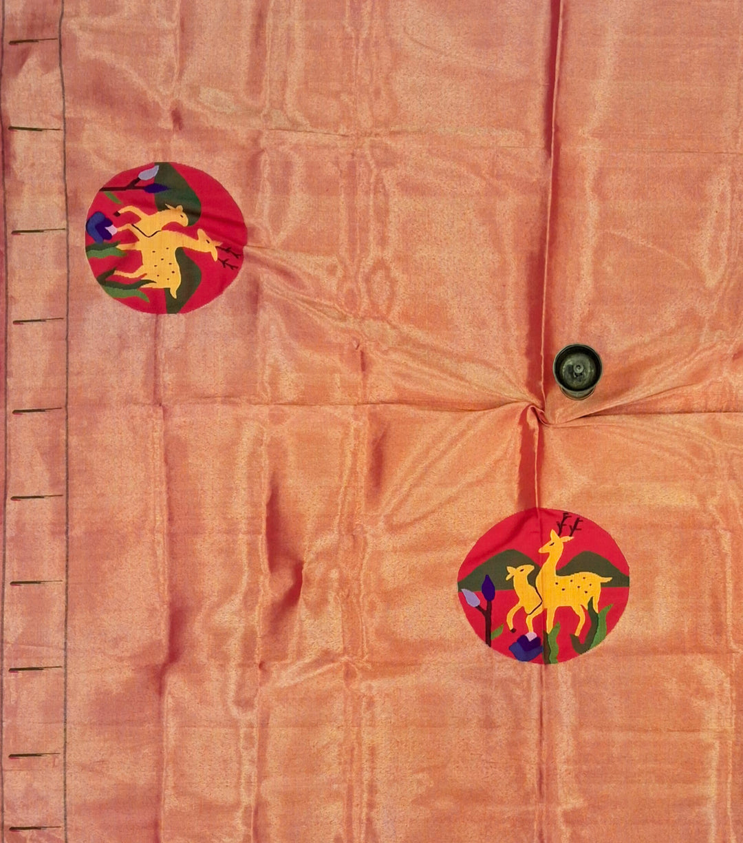 Golden Tissue Silk Blouse Piece