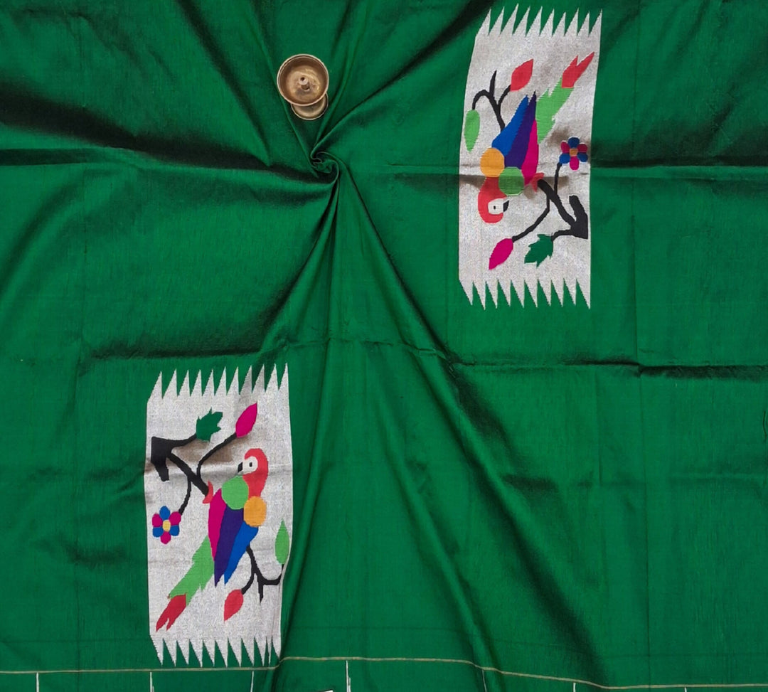 Bottle Green Blouse Piece