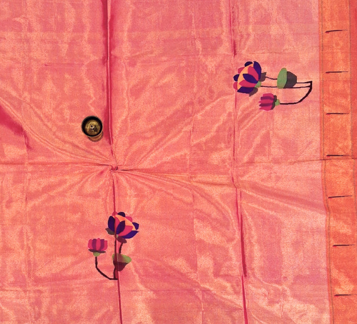 Rose Gold Blouse for Paithani Saree