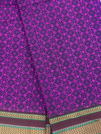 Magenta cotton silk blouse piece