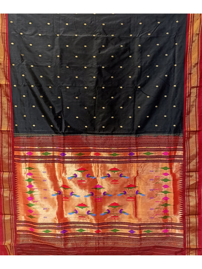 Black Silk Paithani