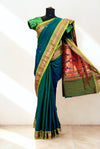 Peacock Green Paithani Saree 