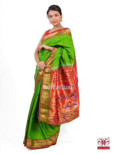 What Is Paithani Silk - Types of Paithani Silk Sarees - Sacred Weaves -  Sacred Weaves