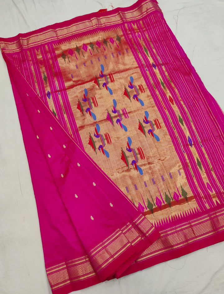 Pink Paithani Saree