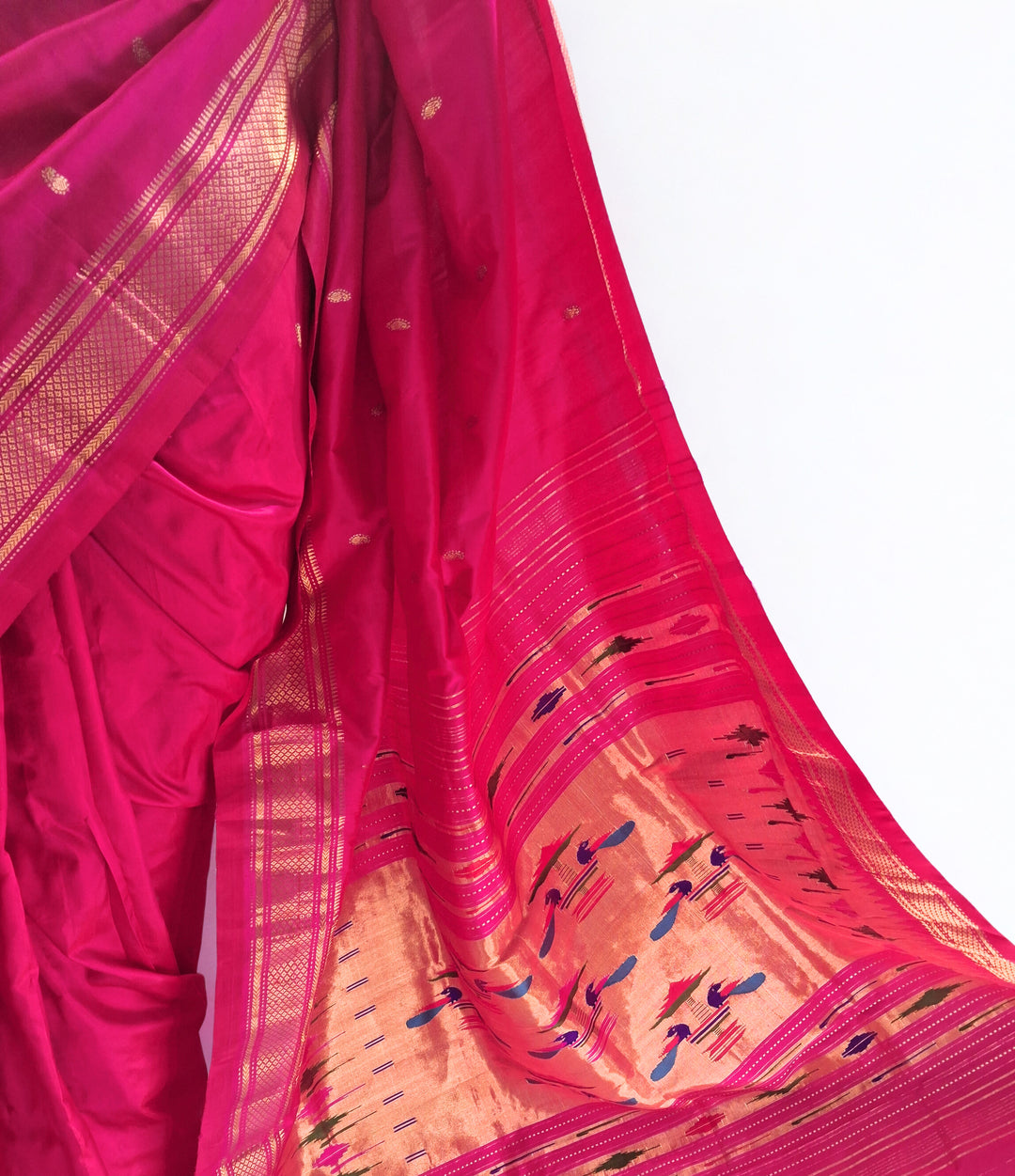 Pink Paithani Saree