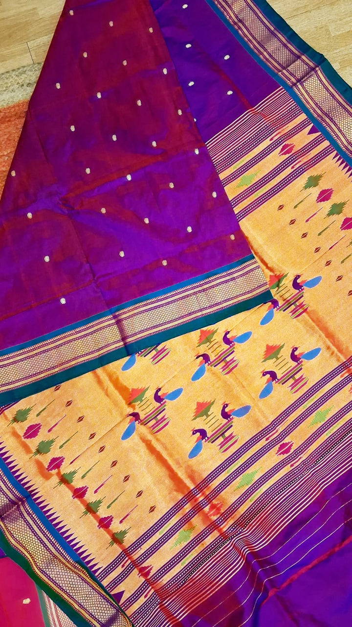 Purple Paithani Sarees for Brides