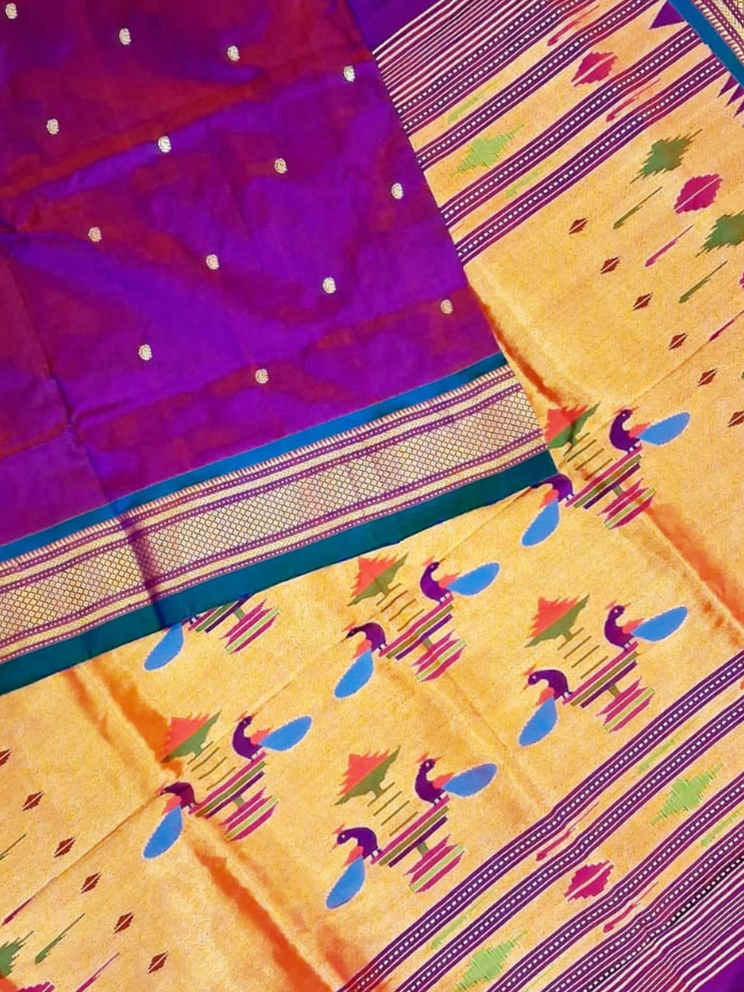 Purple Paithani Sarees for Brides
