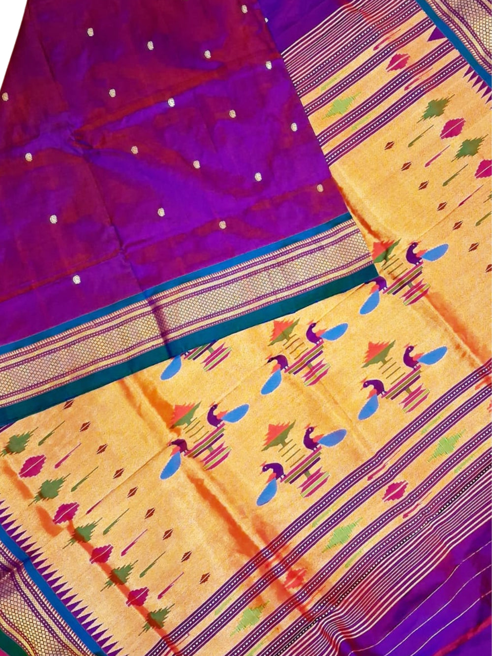 Purple Paithani Sarees for Brides