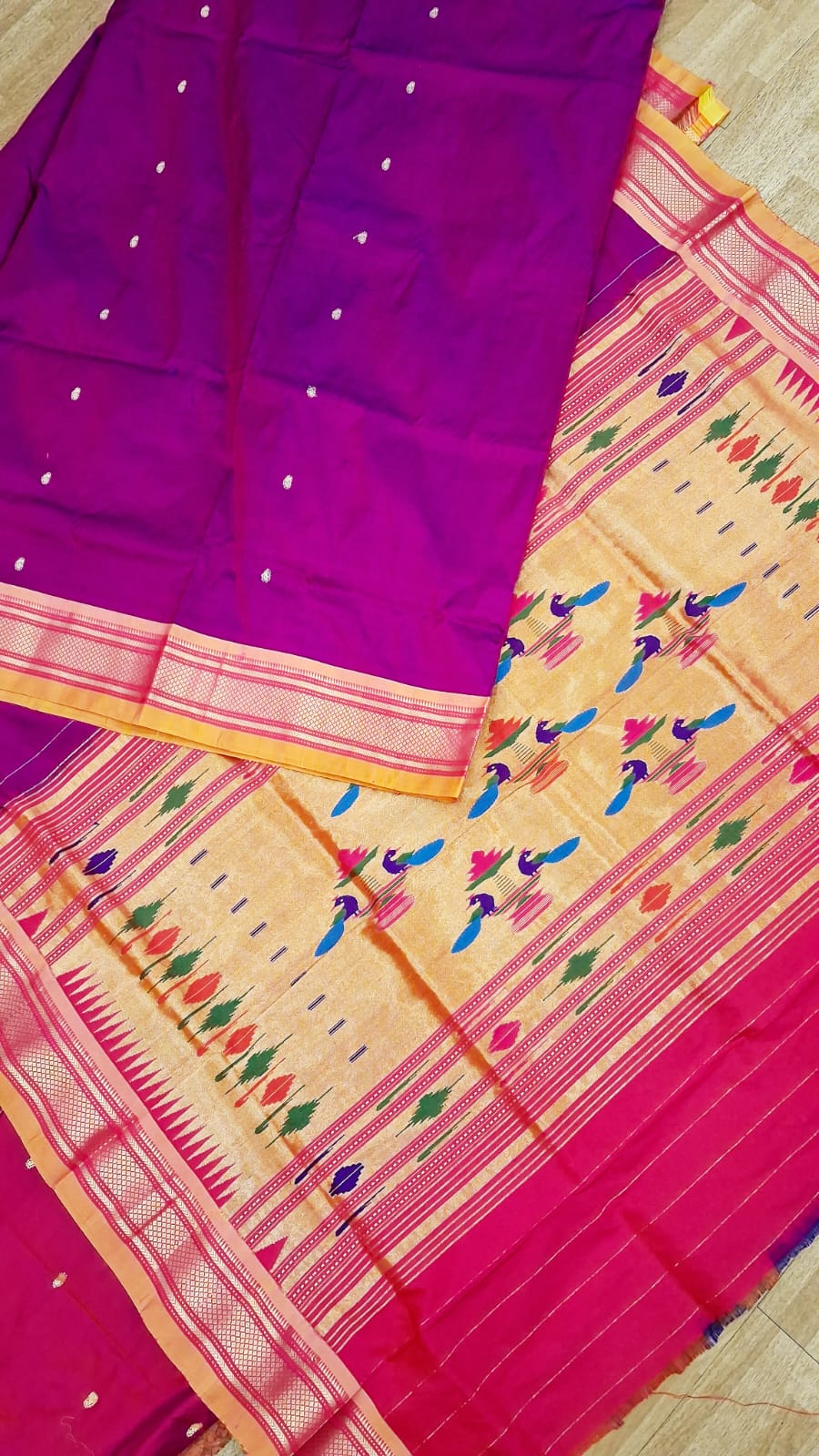Purple Silk Paithani Saree Online