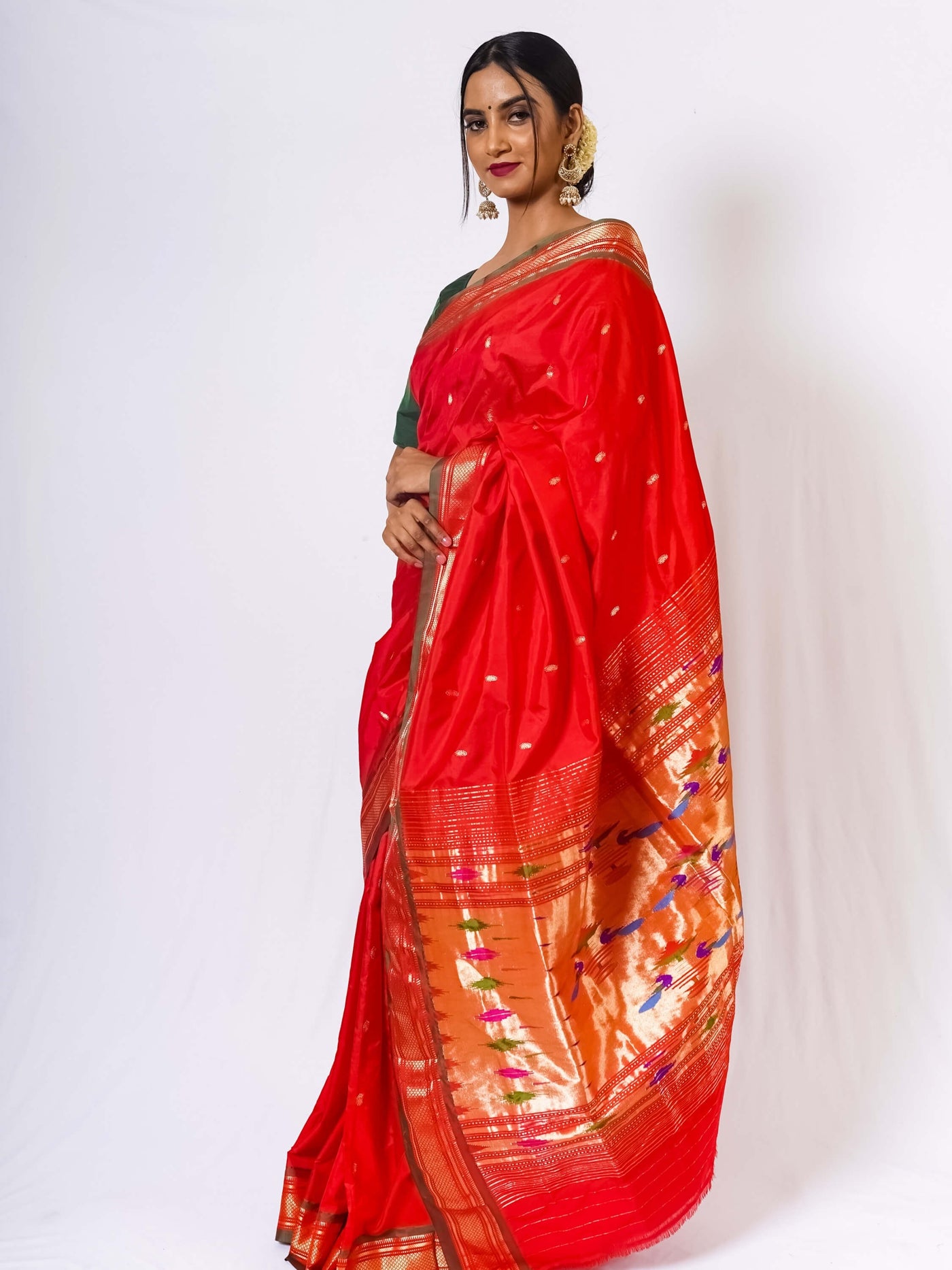 Red Silk Paithani