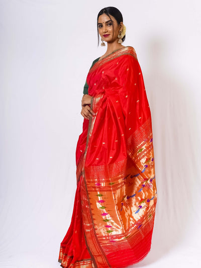 Red Silk Paithani