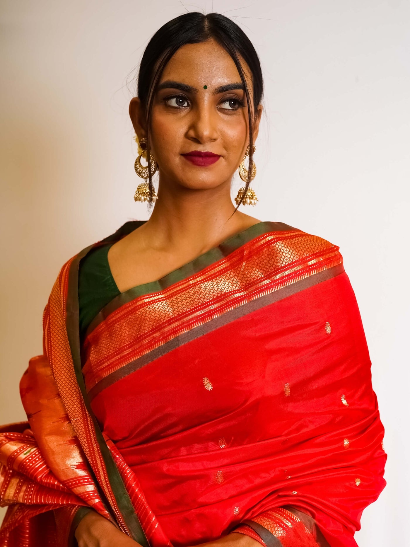 Red Silk Paithani