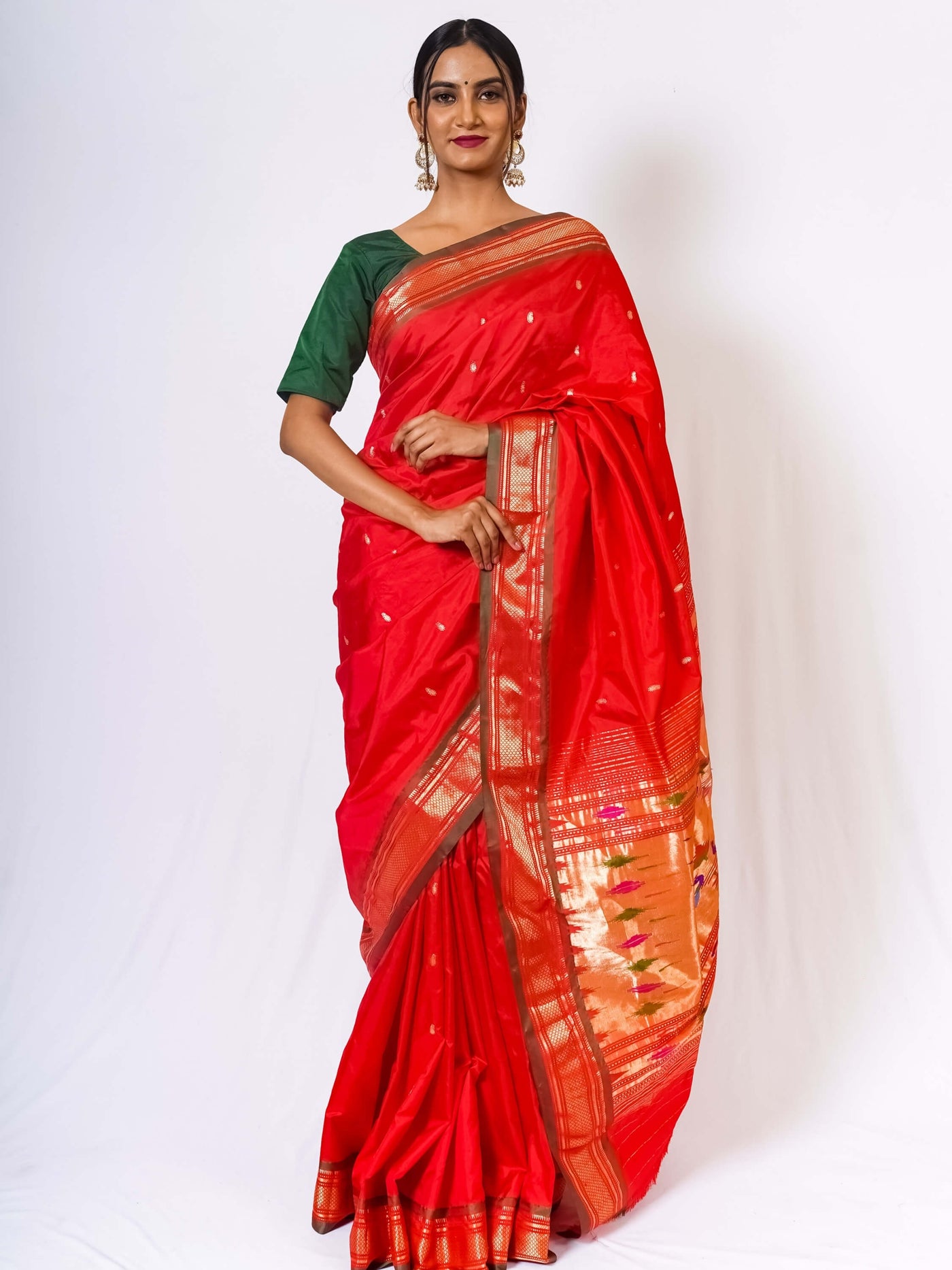 Red Silk Paithani