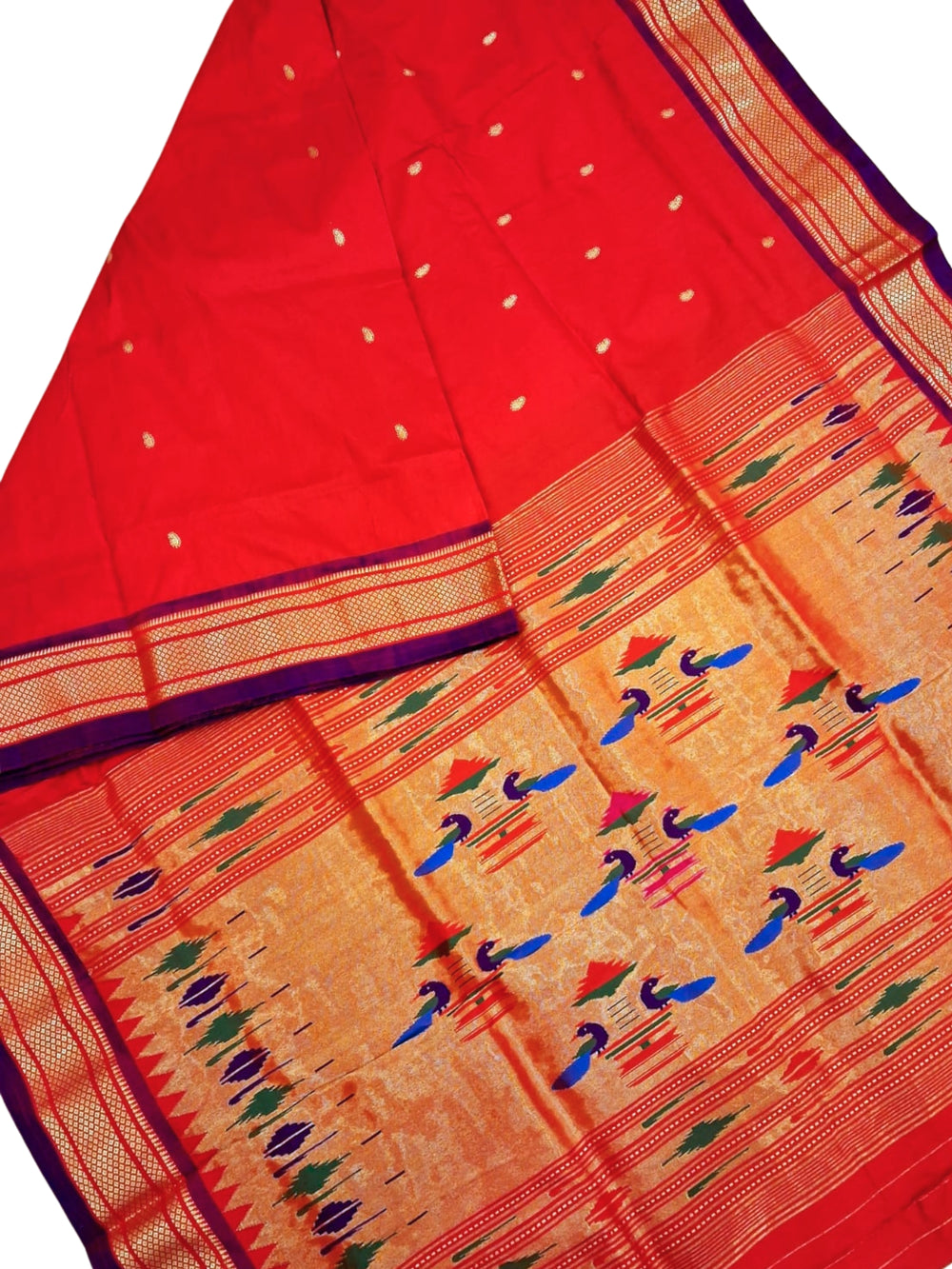 Red Paithani Saree for Wedding
