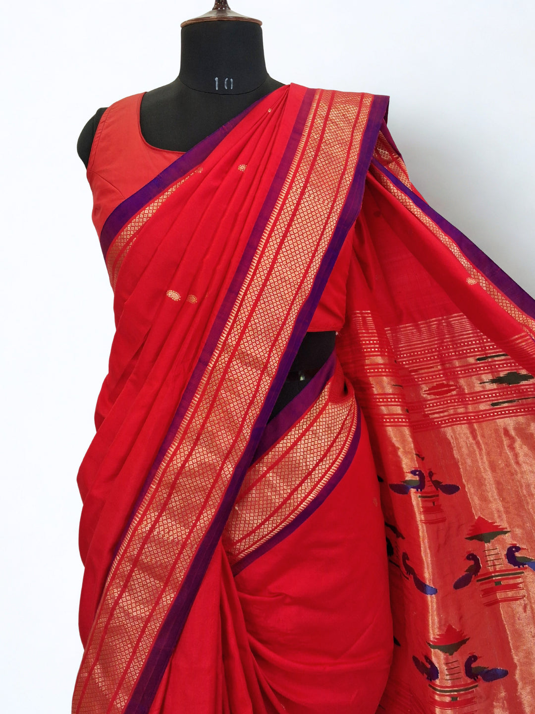 Red Paithani Saree for Wedding