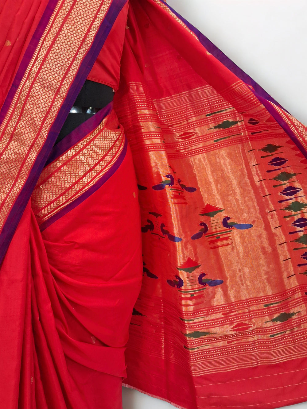 Red Paithani Saree for Wedding