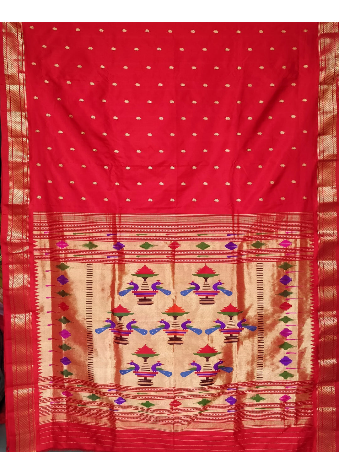 Red Paithani Saree for Wedding