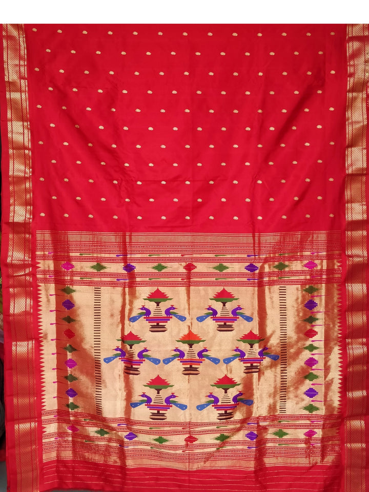 Red Paithani Saree for Wedding