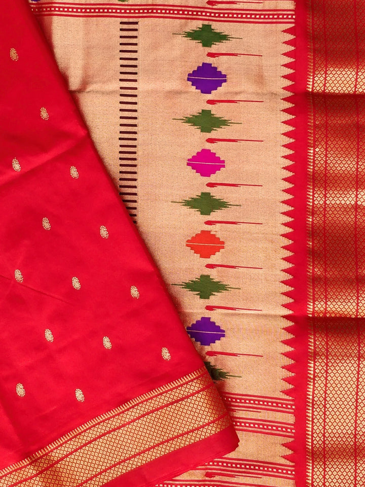 Red Paithani Saree for Wedding
