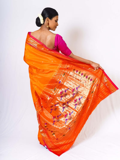 Mustard Silk Paithani