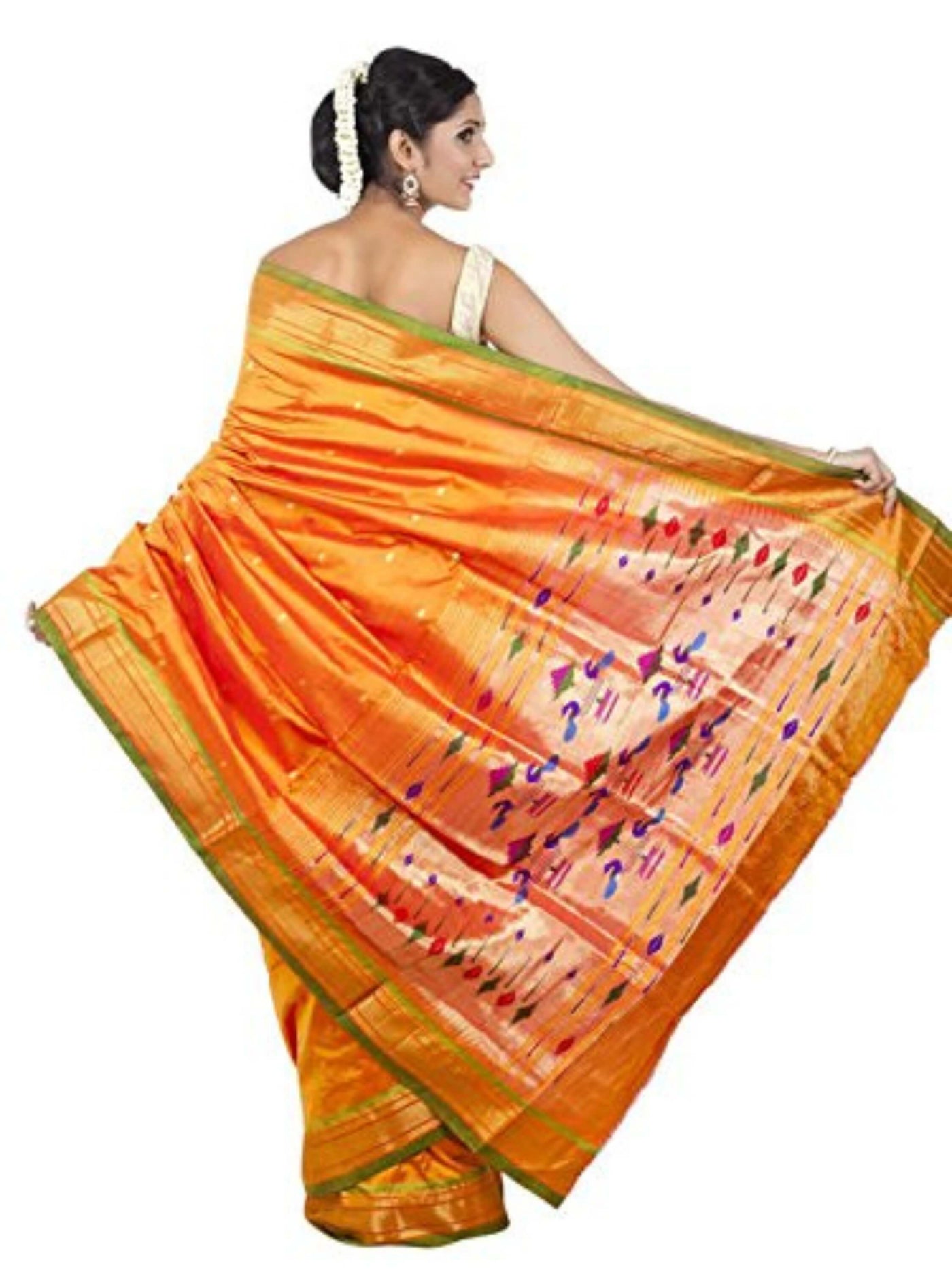 Yellow Paithani Saree