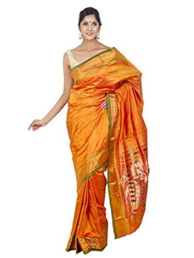 Yellow Paithani Saree