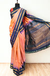 Peach Gadwal Silk Saree Online