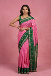 Pink Gadwal Silk Saree
