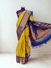Canary Yellow Gadwal with Zari Border