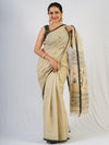 Beige Pure Cotton Jamdani Saree