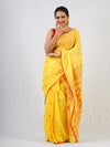 Yellow Cotton Jamdani Saree