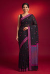 Black Cotton Kota Saree
