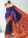 Royal Blue Paithani with Zari Border