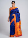 Royal Blue Silk Paithani Saree