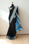 Black Paithani Saree with Zari Border