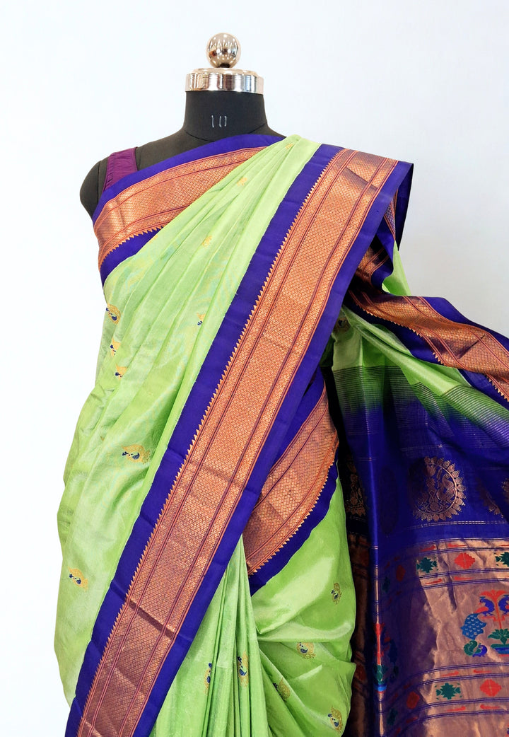 Pista Green Paithani Saree Online