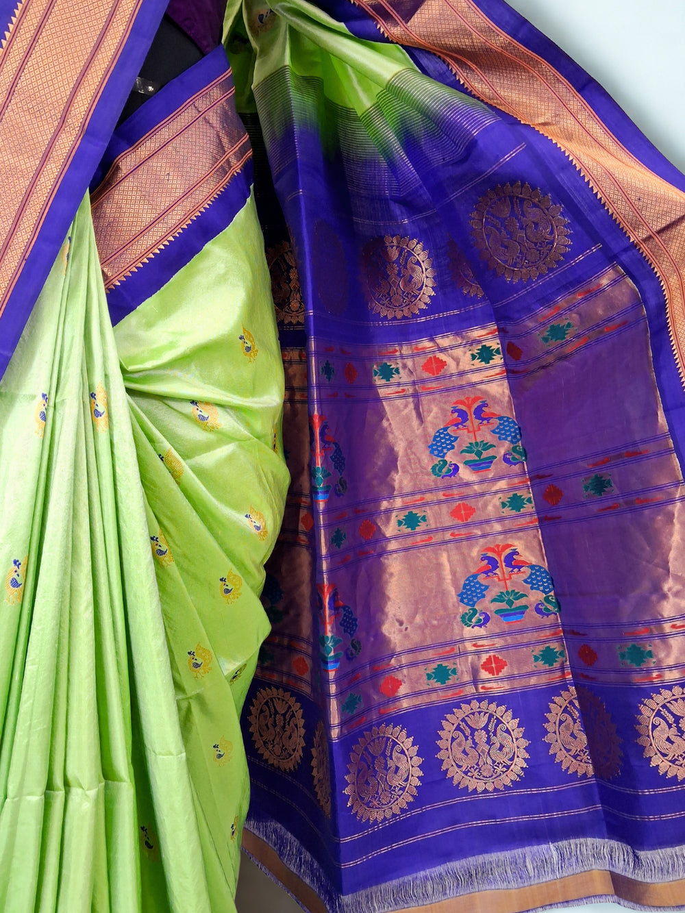 Pista Green Paithani Saree Online