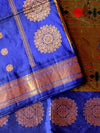Blue Paithani with Gold Zari Border