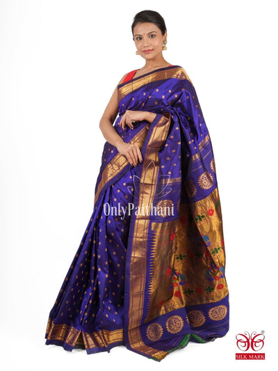 Buy Satrani Women'S Golden and Mustard Paithani Jacquard Silk Saree | sarees  for Women| saree | sarees Online at Best Prices in India - JioMart.