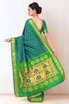 Peacock Green Silk Paithani Saree