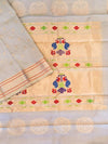 Grey maharani silk paithani saree