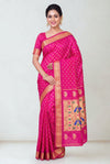 Pink maharani silk paithani saree