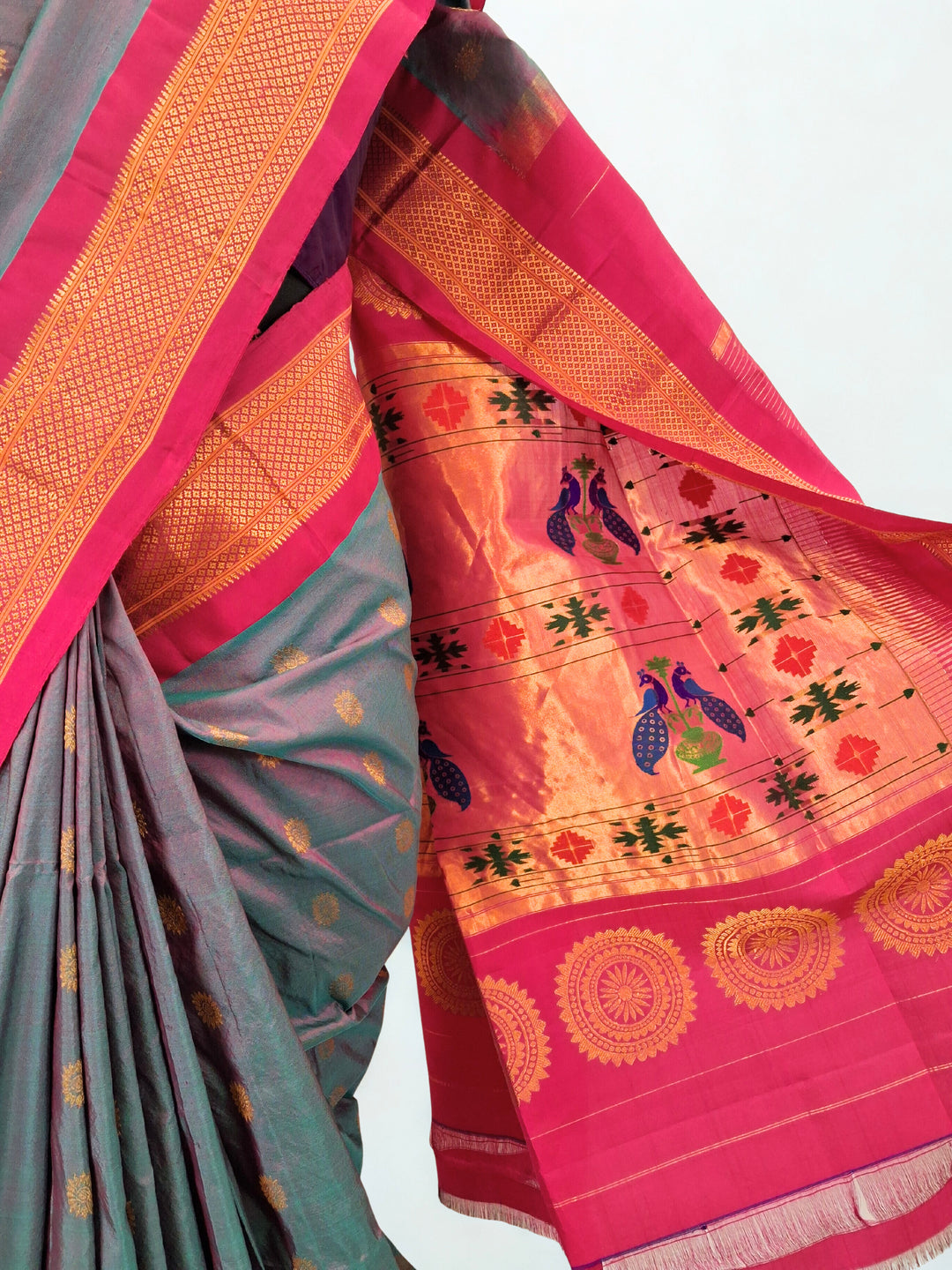 Mauve Paithani Saree Online