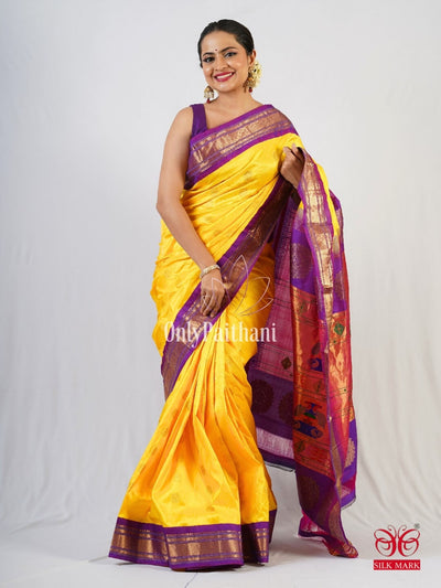 Masterpiece Floweral All Over Silk Paithani Saree. at best price in Yeola