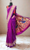 Purple Rich Pallu Paithani Saree
