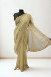 Beige designer saree